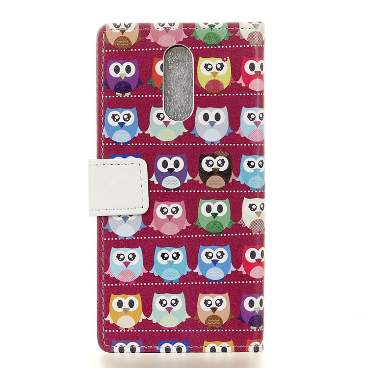 Pattern Printing TPU + PU Leather Phone Cover for Nokia 3.2 - Owls-2