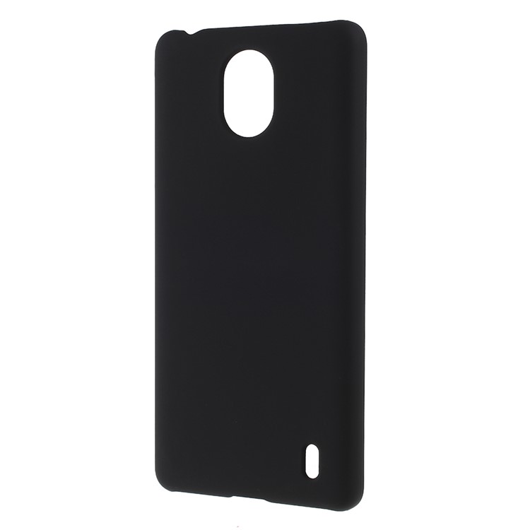 Rubberized PC Hard Cell Phone Case for Nokia 1 Plus - Black-2