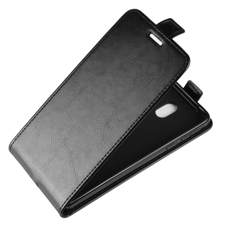 Crazy Horse Vertical Flip Leather Protective Case for Nokia 1 Plus - Black-3