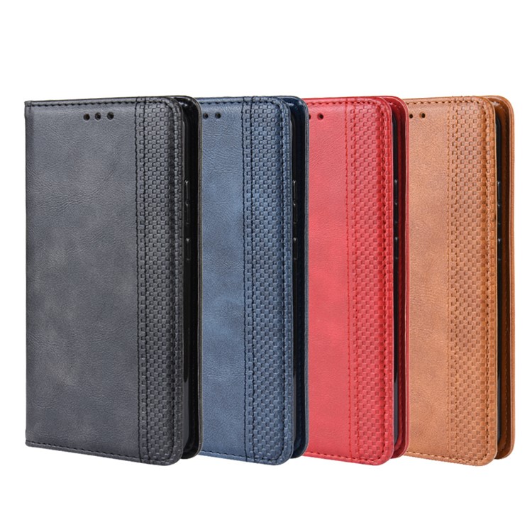 Auto-absorbed Vintage Style PU Leather Wallet Case for Nokia X71 / 8.1 Plus - Black-10