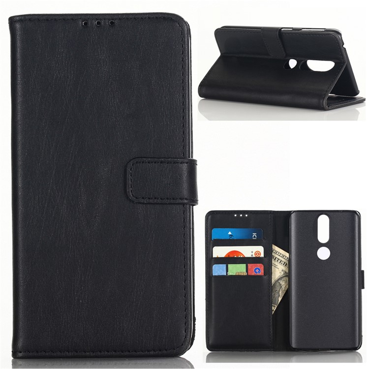 Crazy Horse Texture Retro Leather Flip Case for Nokia 4.2 - Black-1