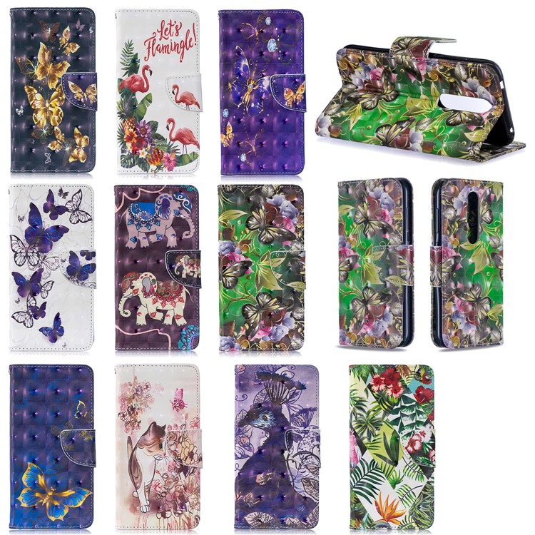 Pattern Printing Stand Wallet Leather Cell Phone Case for Nokia 4.2 - Butterfly and Flower-9