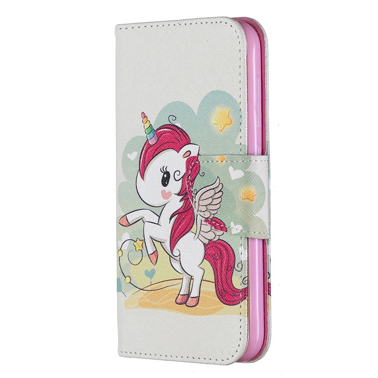 Pattern Printing PU Leather Wallet Cover for Nokia 4.2 - Unicorn-2