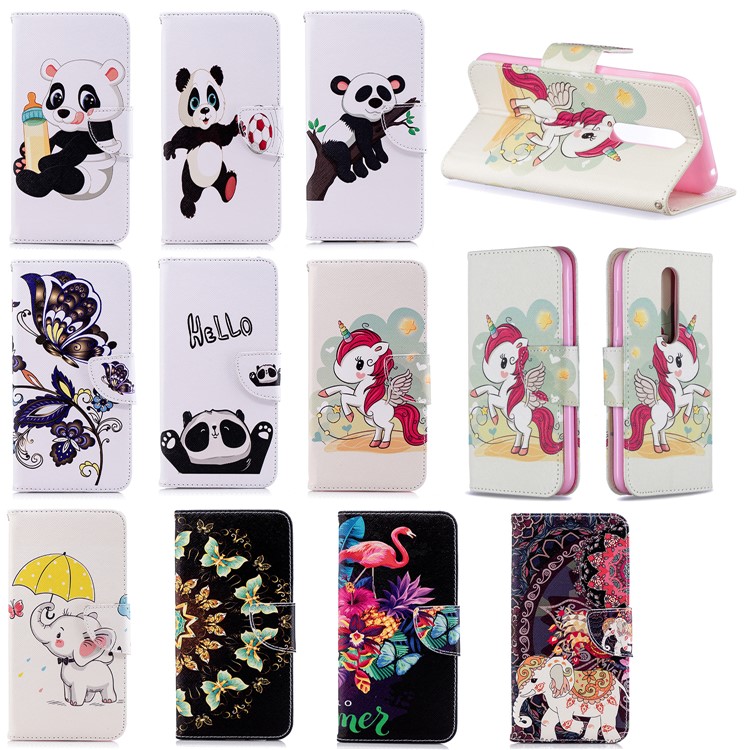 Pattern Printing PU Leather Wallet Cover for Nokia 4.2 - Unicorn-9