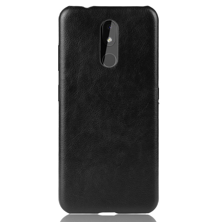 Litchi Texture PU Leather Coated PC Case for Nokia 3.2 - Black-2