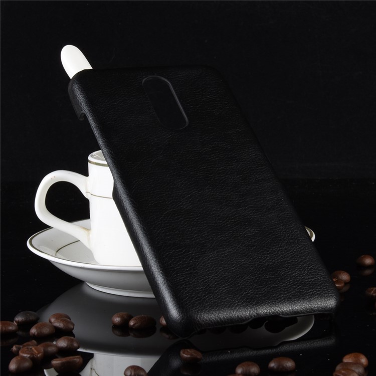 Litchi Texture PU Leather Coated PC Case for Nokia 3.2 - Black-5