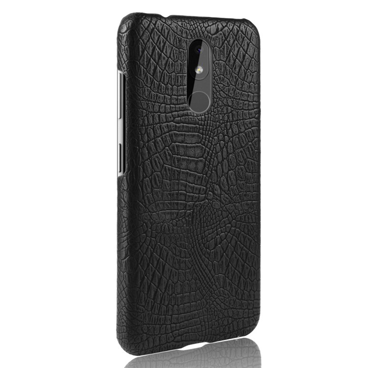 Crocodile Texture PU Leather Coated PC Phone Case for Nokia 3.2 - Black-3