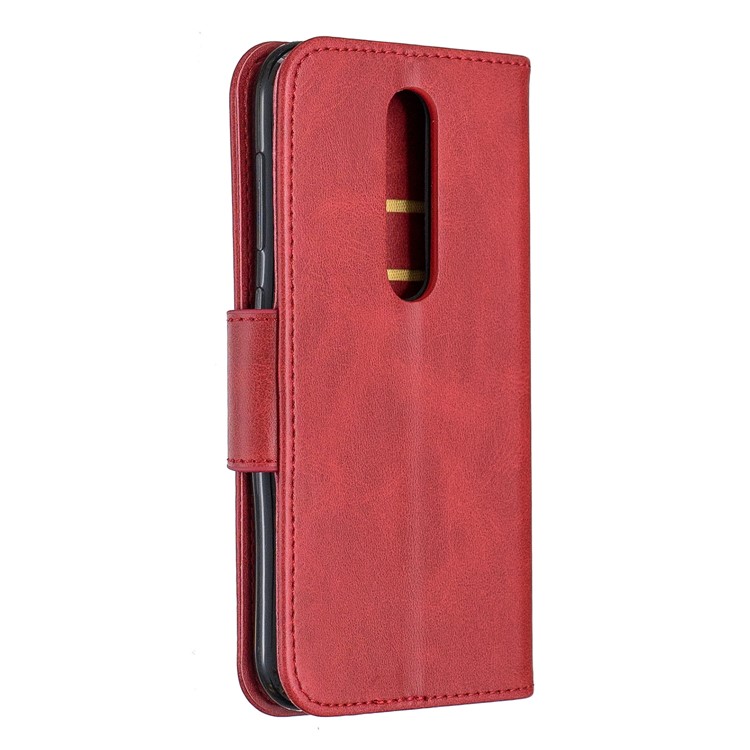 PU Leather Wallet Phone Case for Nokia 4.2 (2019) - Red-3