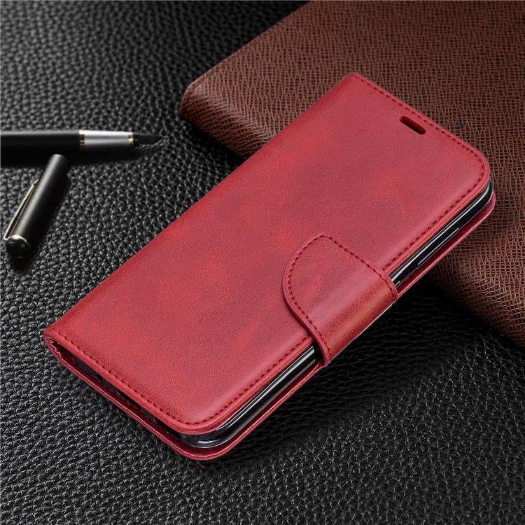 PU Leather Wallet Phone Case for Nokia 4.2 (2019) - Red-7