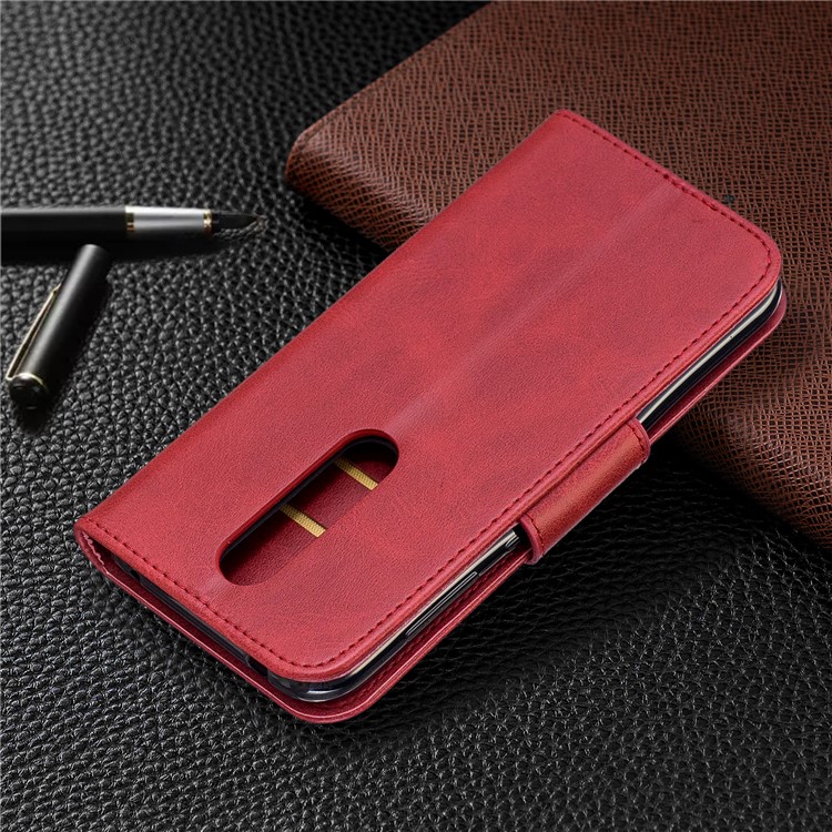 PU Leather Wallet Phone Case for Nokia 4.2 (2019) - Red-8