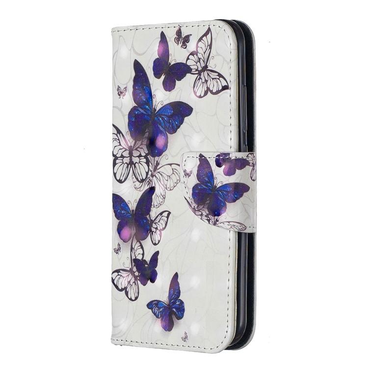 Pattern Printing Light Spot Decor Leather Wallet Stand Case for Nokia 2.2 - Beautiful Butterfly-2