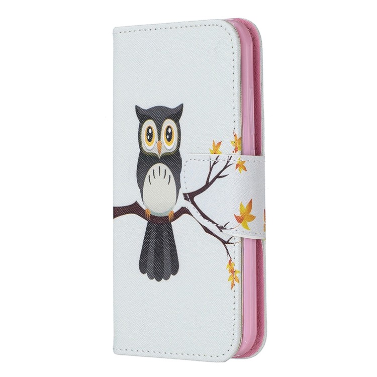 Funda Billetera De Piel Con Estampado Estampado Para Nokia 2.2 - búho en la rama-2
