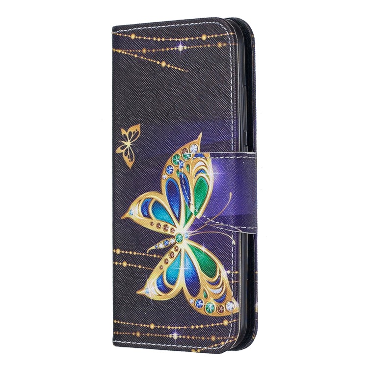Funda Billetera De Piel Con Estampado Estampado Para Nokia 2.2 - Mariposa Coloreada-2