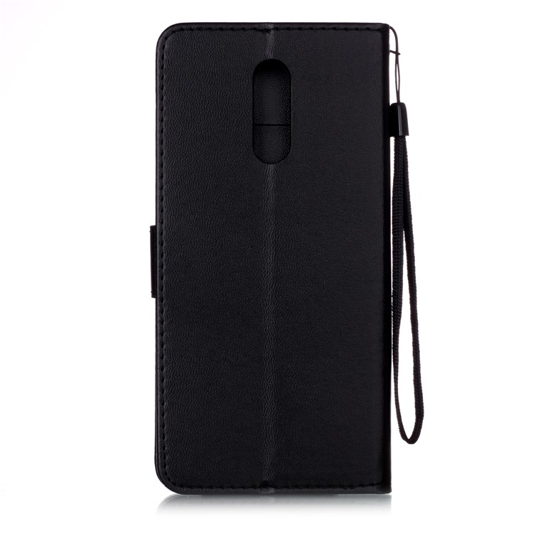 Solid Color Wallet Stand Leather Case for Nokia 3.2 - Black-3