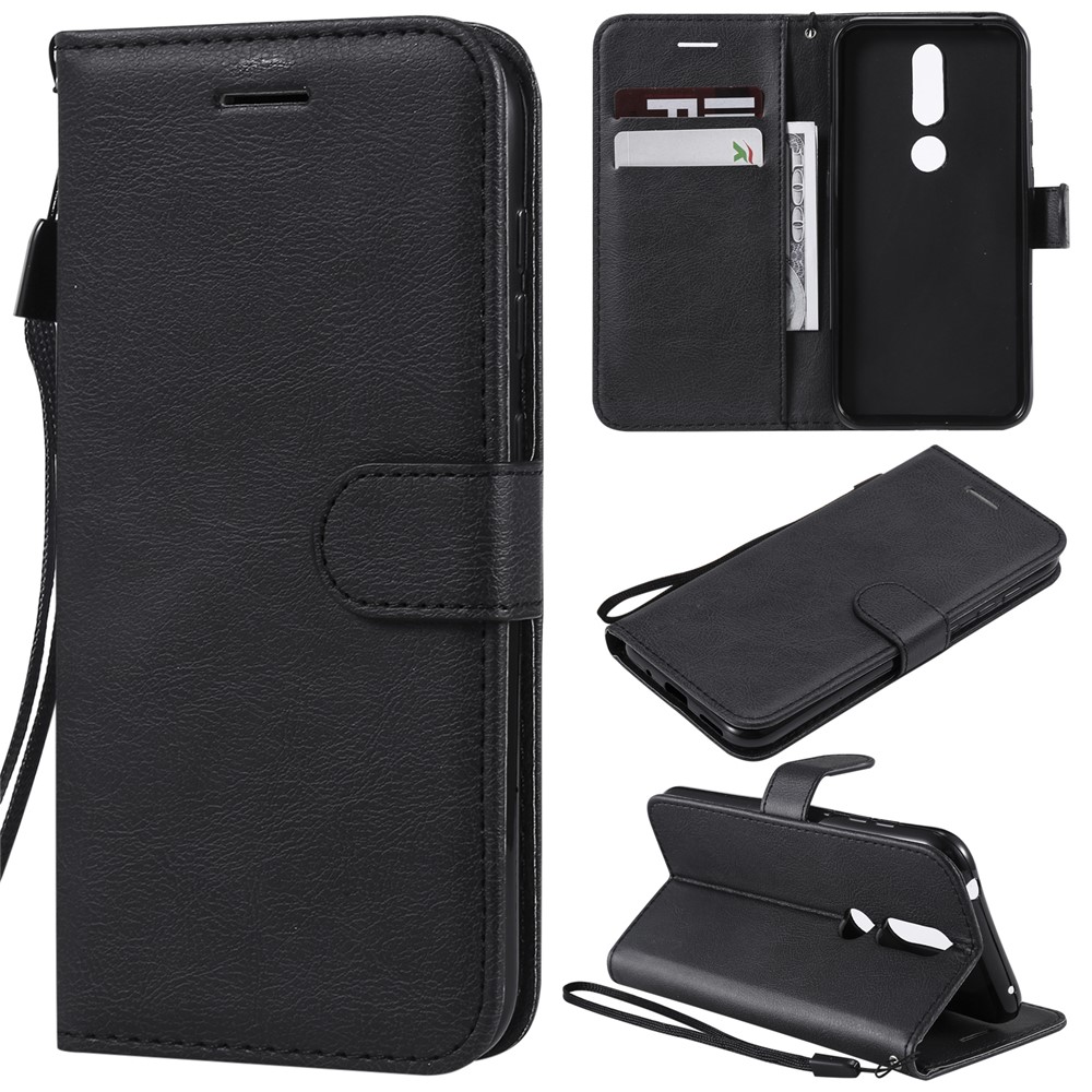 Wallet Leather Protection Case for Nokia 4.2 (2019) - Black-1