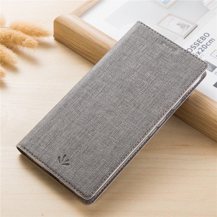 VILI DMX Cross Skin Leather with Card Holder Shell Case for Nokia 3.2 - Grey-14