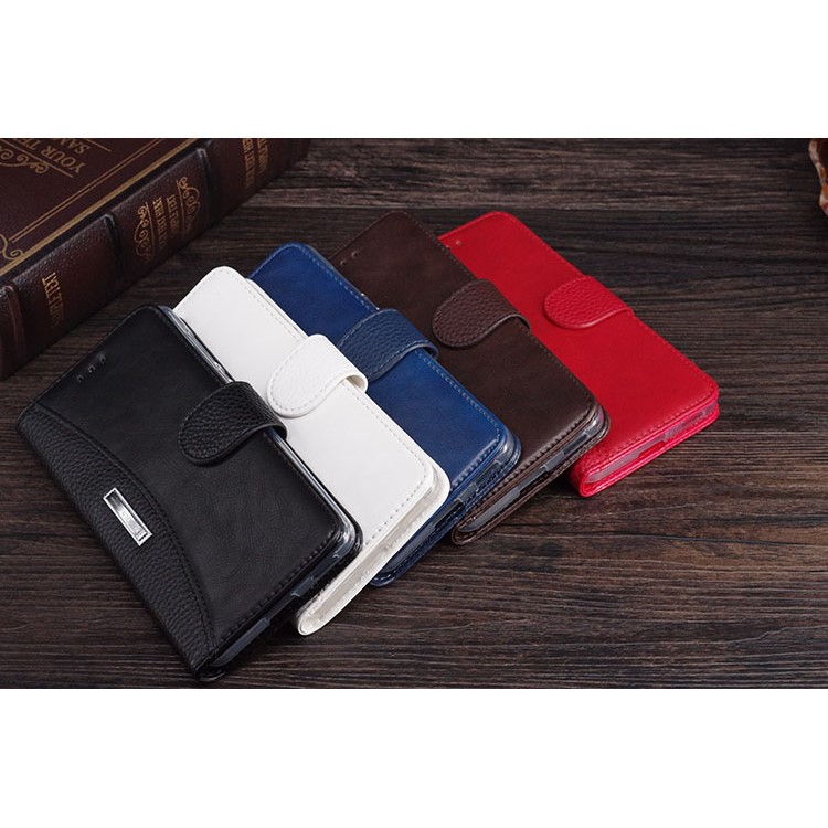 Splicing Wallet Leather Stand Case for Nokia 6 - Black-6