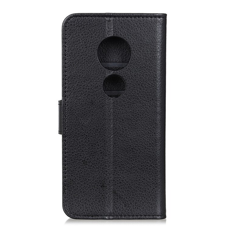 Litchi Skin Leather Wallet Case for Nokia 6.2 / 7.2 - Black-11