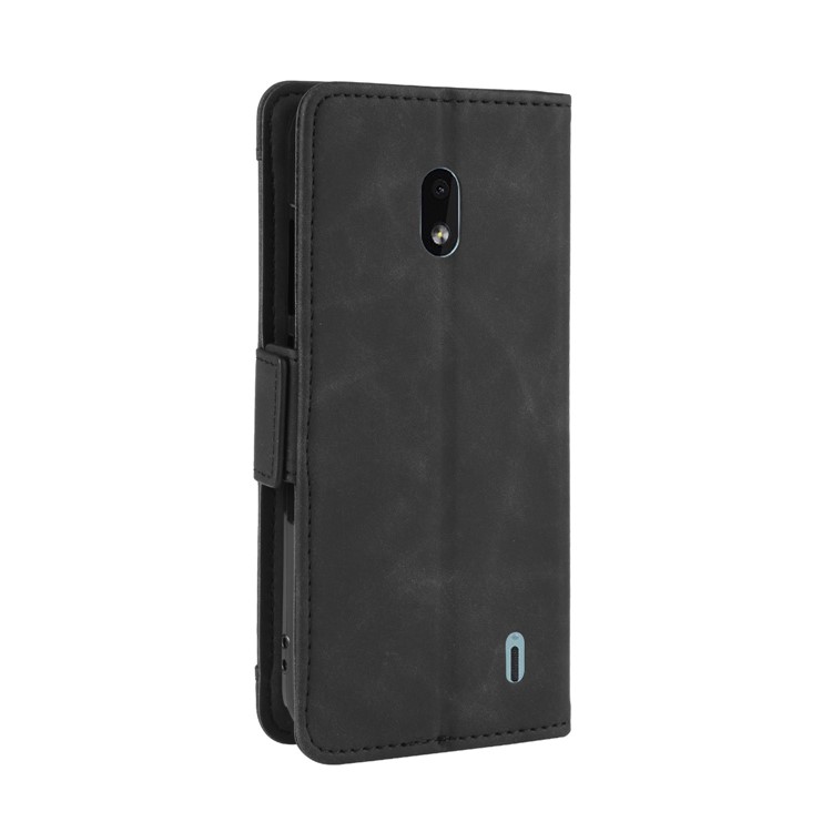 Wallet Stand Leather Protective Case for Nokia 2.2 - Black-5