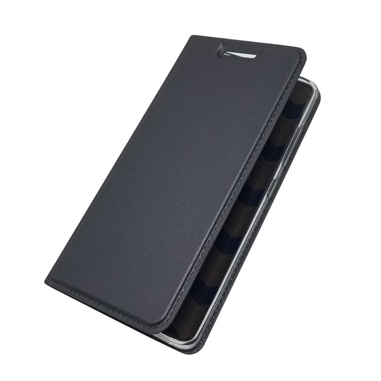 Magnetic Adsorption Leather Case with Card Slot for Nokia 9 PureView - Black-3