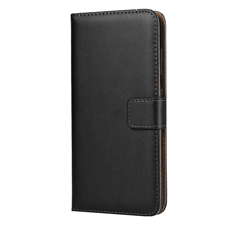 Genuine Leather Wallet Stand Phone Cover for Nokia 3.2-3