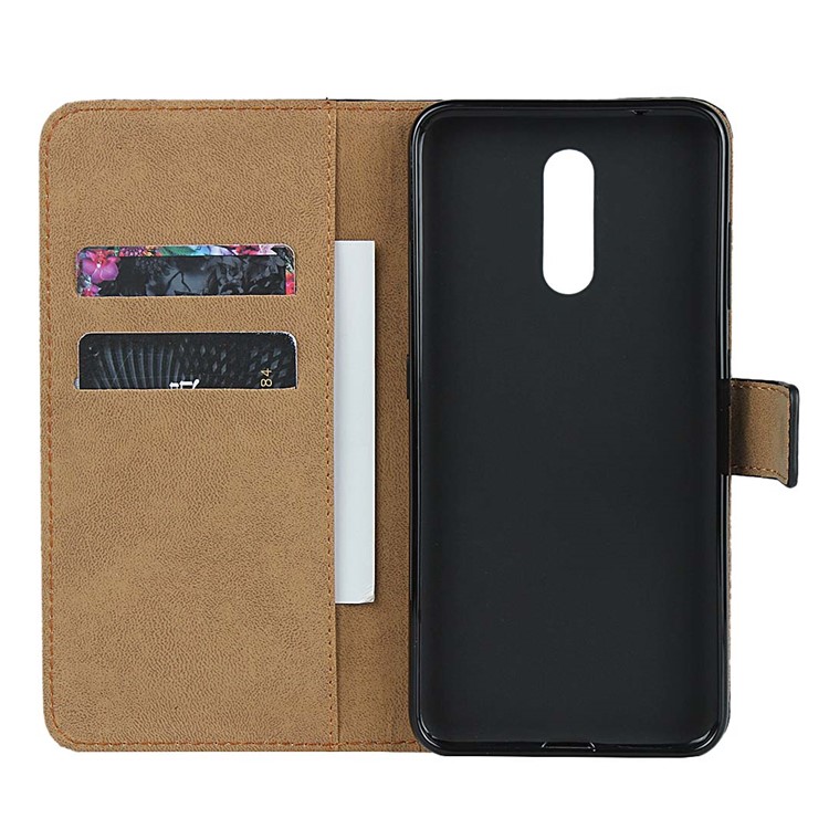 Genuine Leather Wallet Stand Phone Cover for Nokia 3.2-5