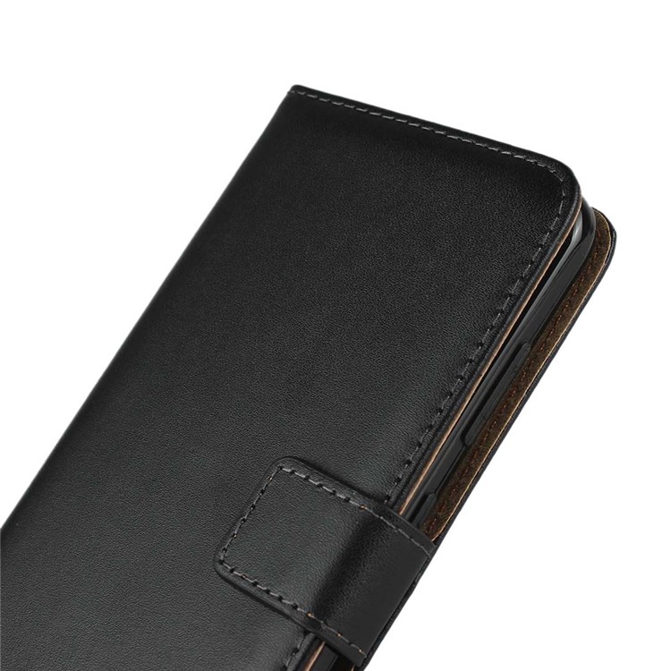 Genuine Leather Wallet Stand Phone Cover for Nokia 3.2-8