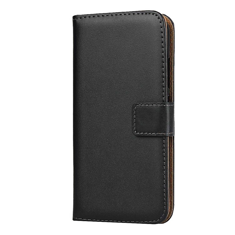 Genuine Leather Wallet Stand Phone Cover for Nokia 2.2-3