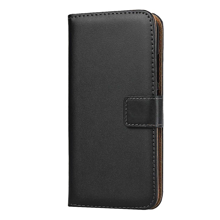 Genuine Leather Wallet Stand Phone Cover for Nokia 2.2-3