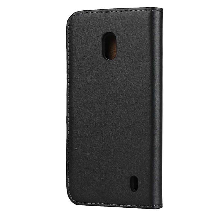 Genuine Leather Wallet Stand Phone Cover for Nokia 2.2-4