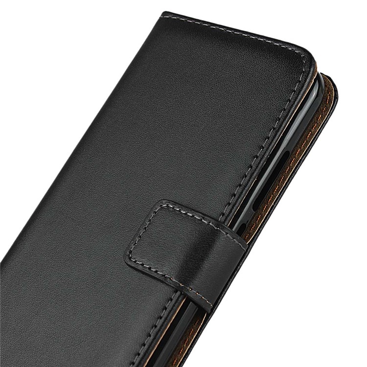 Genuine Leather Wallet Stand Phone Cover for Nokia 2.2-8