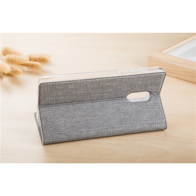 VILI DMX Leather Card Slot Stand Phone Cover for Nokia 3 - Grey-4