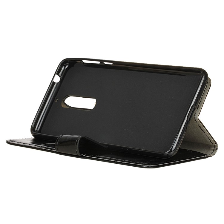 Crazy Horse Magnetic Leather Wallet Phone Cover for Nokia 5 - Black-6