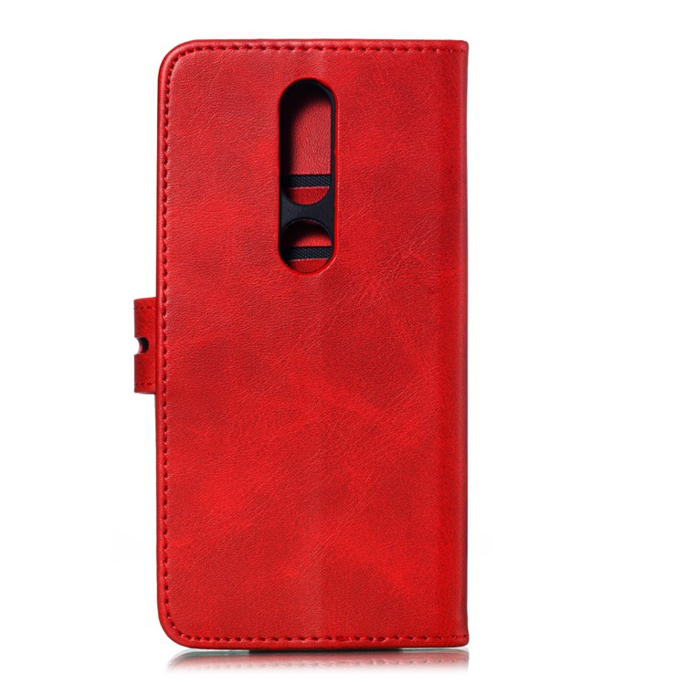 Imprinted Cat Pattern Magnetic Leather Wallet Case for Nokia 4.2 (2019) - Red-3