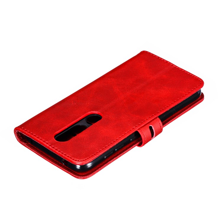 Imprinted Cat Pattern Magnetic Leather Wallet Case for Nokia 4.2 (2019) - Red-8