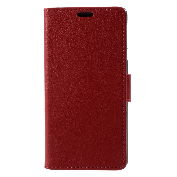 For Nokia 3 Leather Wallet Mobile Phone Case with Stand - Red-3