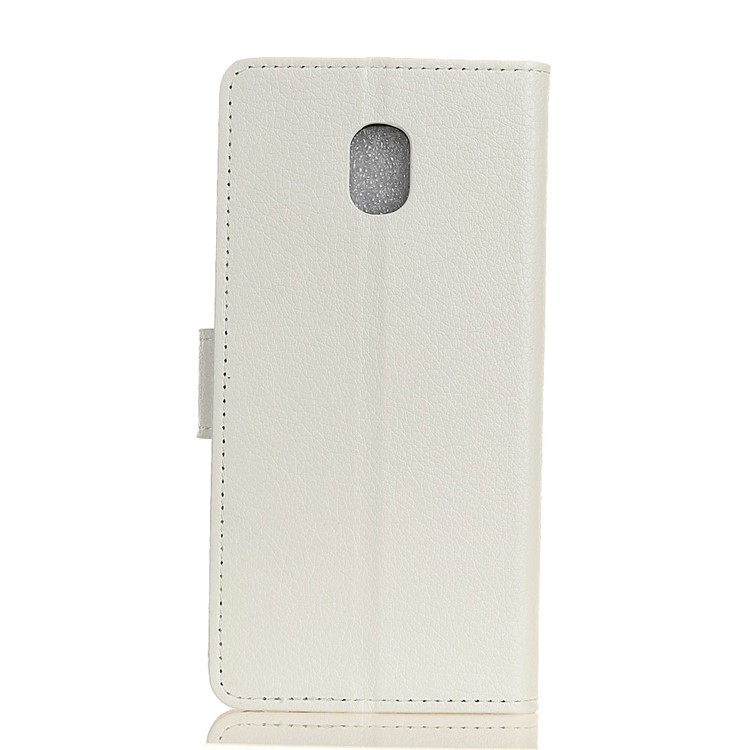 Litchi Skin Wallet Leather Stand Phone Case for Nokia 2.3 - White-10