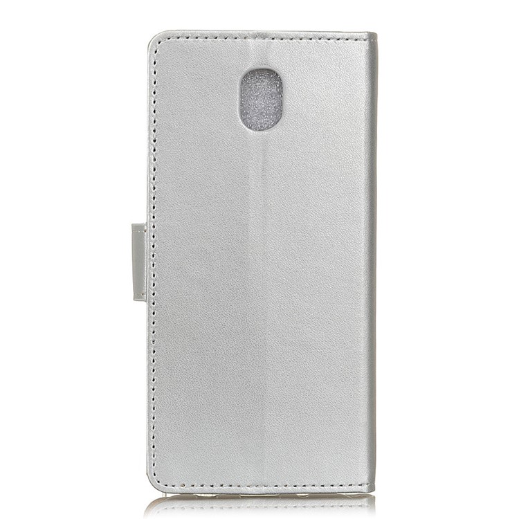 Wallet Leather Stand Phone Case for Nokia 2.3 - Silver-8