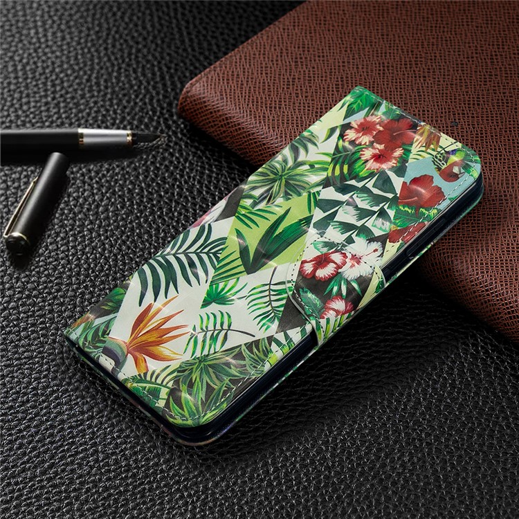 Light Spot Decor Pattern Printing Wallet Leather Phone Cover for Nokia 7.2/6.2 - Plants-7