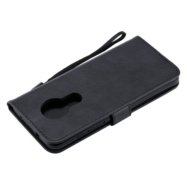 Cell Phone Leather Wallet Stand Phone Casing for Nokia 7.2 - Black-6