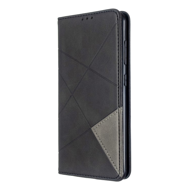 Geometric Pattern PU Leather Card Holder Case for Nokia 6.2 / 7.2 - Black-2