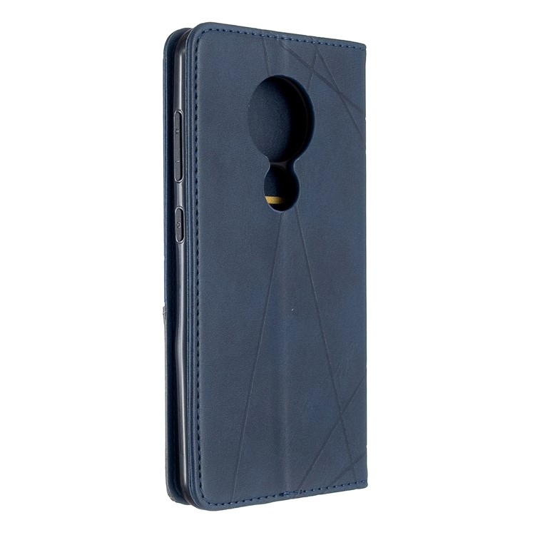 Geometric Pattern PU Leather Card Holder Case for Nokia 6.2 / 7.2 - Blue-3