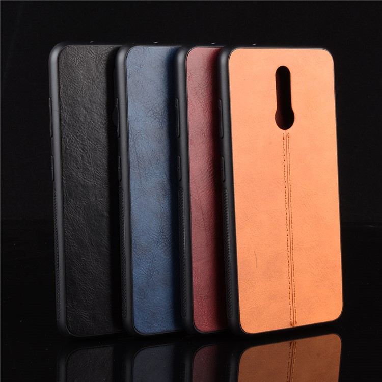 Leather Coated PC + TPU Combo Case Protective Cover for Nokia 3.2 - Black-8