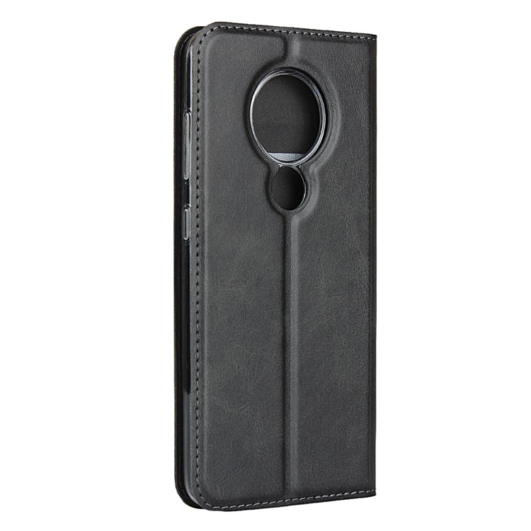 Leather with Card Holder Case with Stand for Nokia 7.2 - Black-4