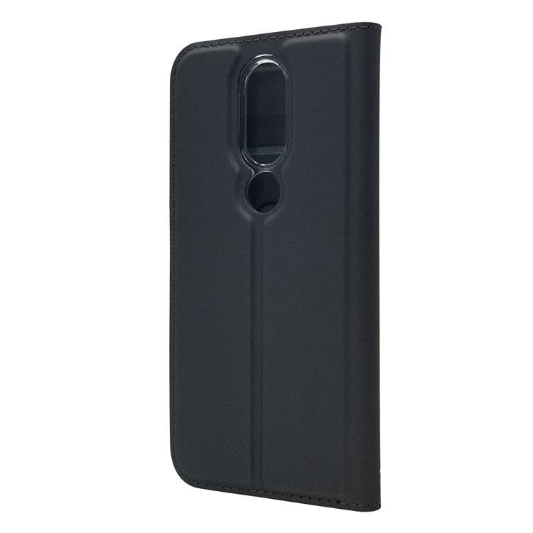 Magnetic Adsorption Leather with Card Holder Case for Nokia 4.2 (2019) - Black-9