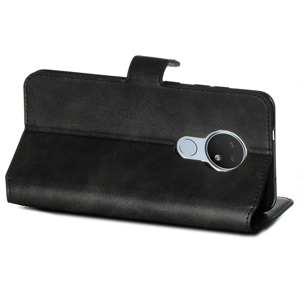 Wallet Leather Stand Case for Nokia 7.2/6.2 - Black-2