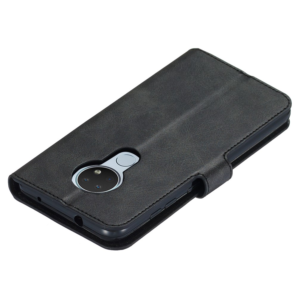 Wallet Leather Stand Case for Nokia 7.2/6.2 - Black-8