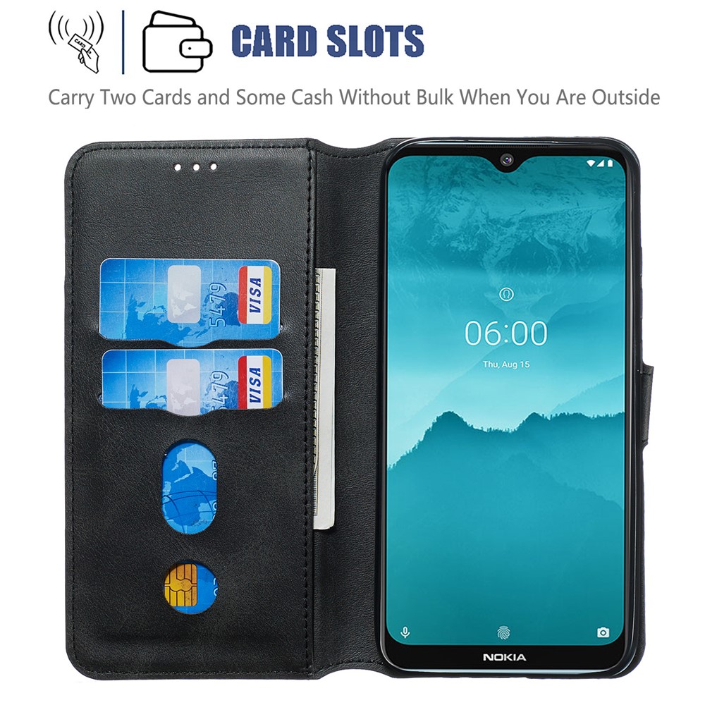 Wallet Leather Stand Case for Nokia 7.2/6.2 - Black-9