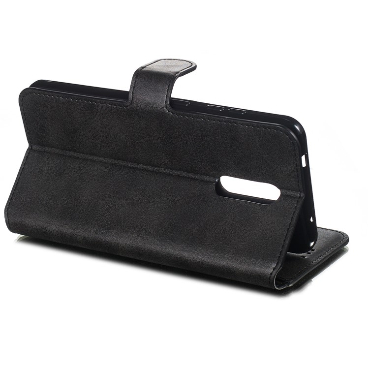 Wallet Stand Flip Leather Phone Case for Nokia 3.2(2019) - Black-8