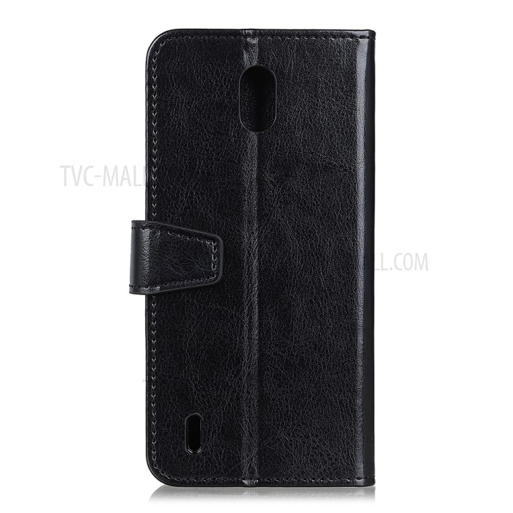 Leather Wallet Protective Cover for Nokia 1.3 - Black-3